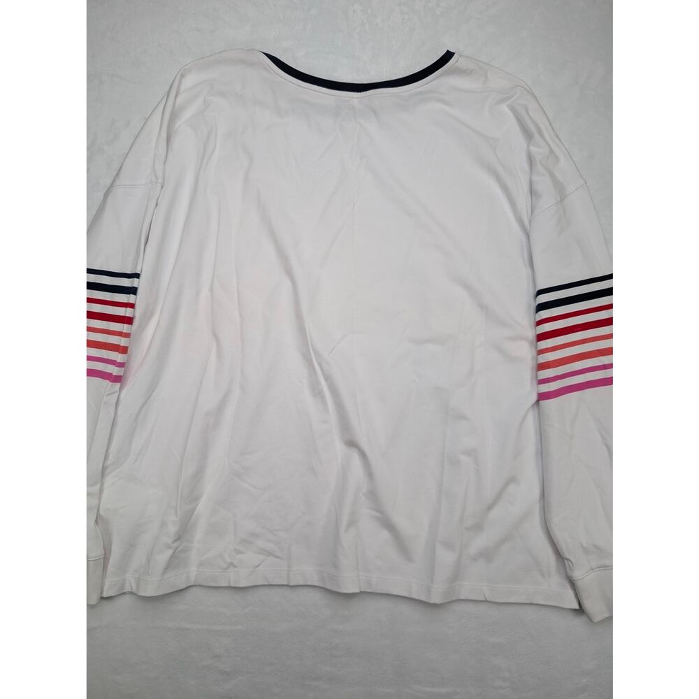 Nautica Mens Long Sleeve Shirt XXL White Stripe Tencel Stretch NWT - Picture 8 of 8